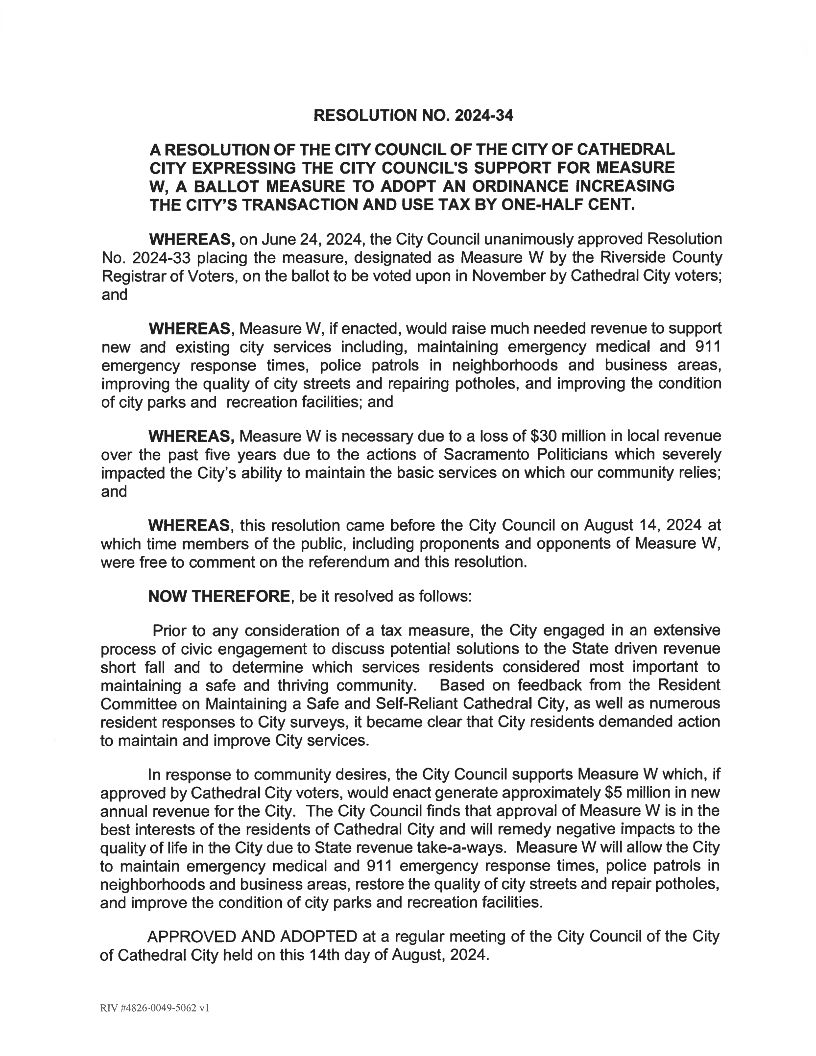Resolution - Reso 2024-34 - 08_14_2024