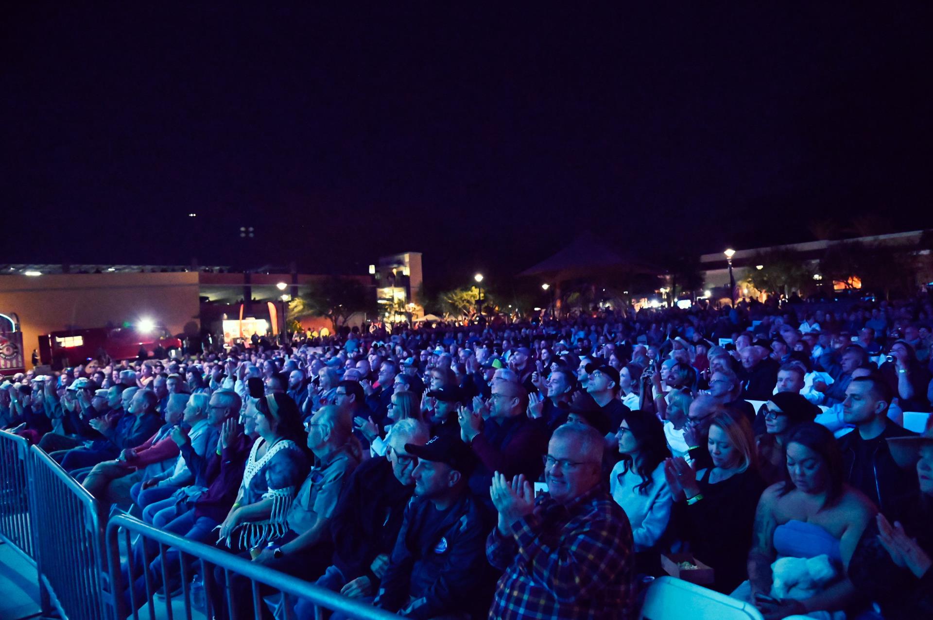 Cathedral City Hot Air Balloon FEST Night Performance Crowd 2024
