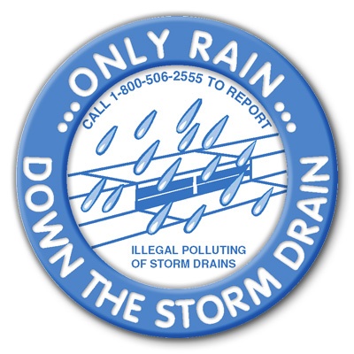 Only Rain Down the Drain Logo